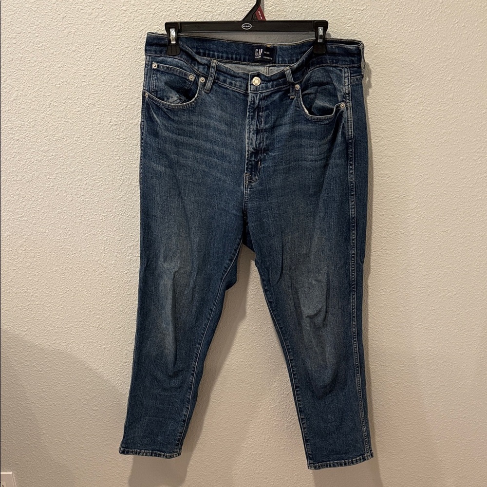 GAP Dark Blue Cigarette High-Rise Women's Jeans